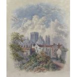 George Fall (British 1845-1925): 'York' Gray's Court and Minster
