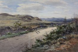 Edward Arden Tucker (British 1847-1910): Moorland Path with Sheep