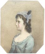 Attrib. George Engleheart (British 1750-1829): 'Miss [Frances] Gore of Tring Park'