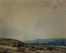 Kershaw Schofield (British 1872-1941): Yorkshire Moorland Landscape