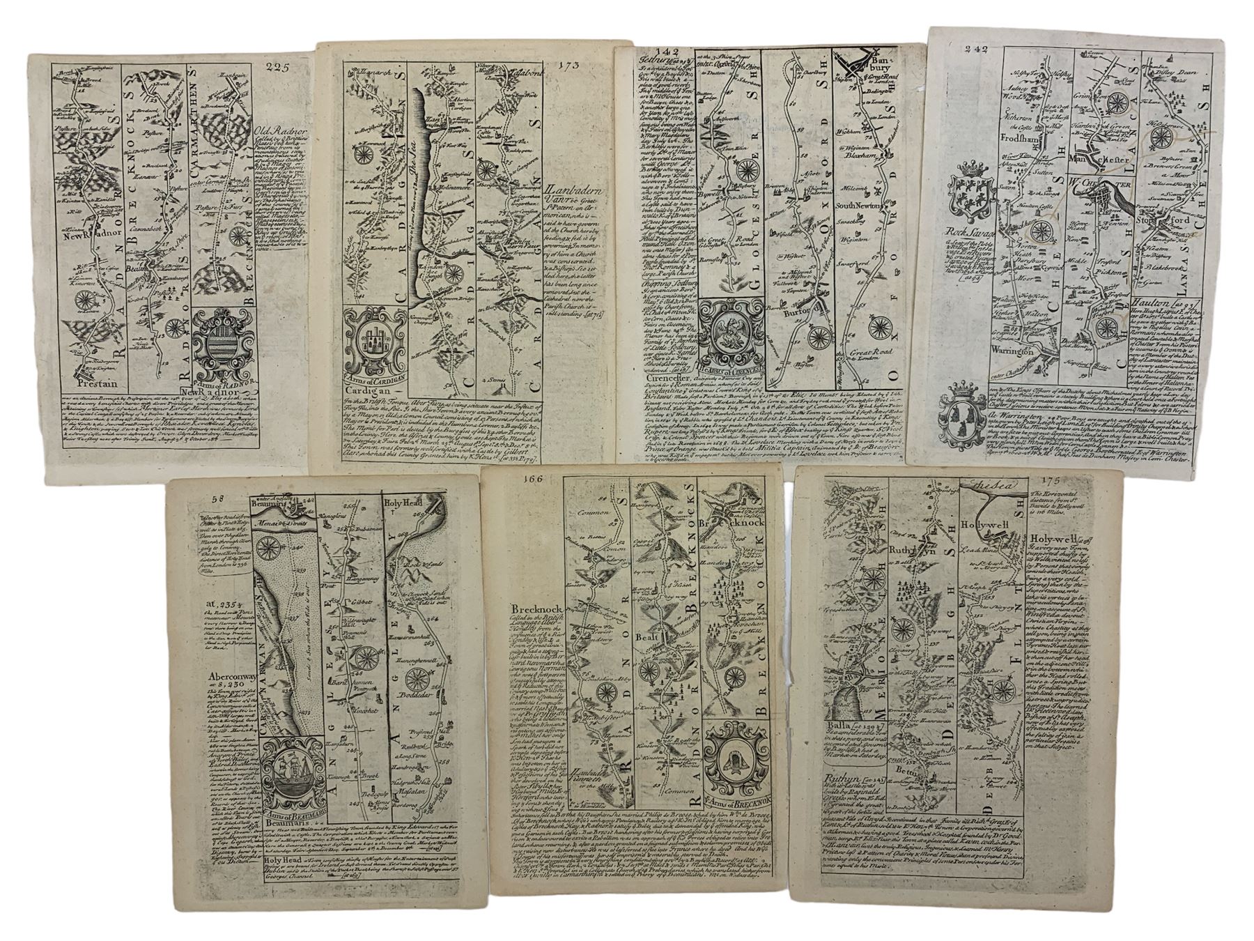 Emanuel Bowen (British 1694-1767) and John Owen (British fl. 1720-1764) after John Ogilby (British 1 - Image 2 of 2