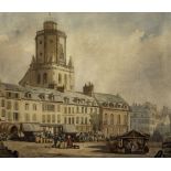 Thomas Shotter Boys (British 1803-1874): The Belfry of the City Hall - Boulogne-sur-Mer - France