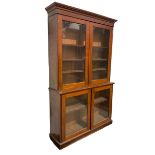 19th century mahogany display cabinet