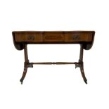 20th century quality mahogany sofa table