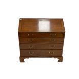 George III mahogany bureau