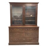 19th century mahogany display cabinet