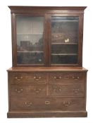 19th century mahogany display cabinet