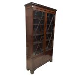 19th century mahogany glazed cabinet