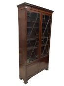 19th century mahogany glazed cabinet