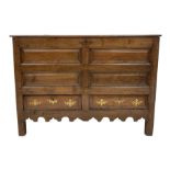 Georgian oak mule chest