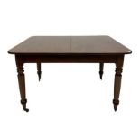 Mid 19th century mahogany extending dining table