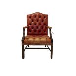 Regency style open armchair