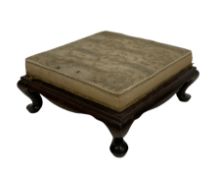 19th century rosewood footstool