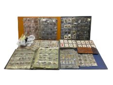 Coins and cigarette cards