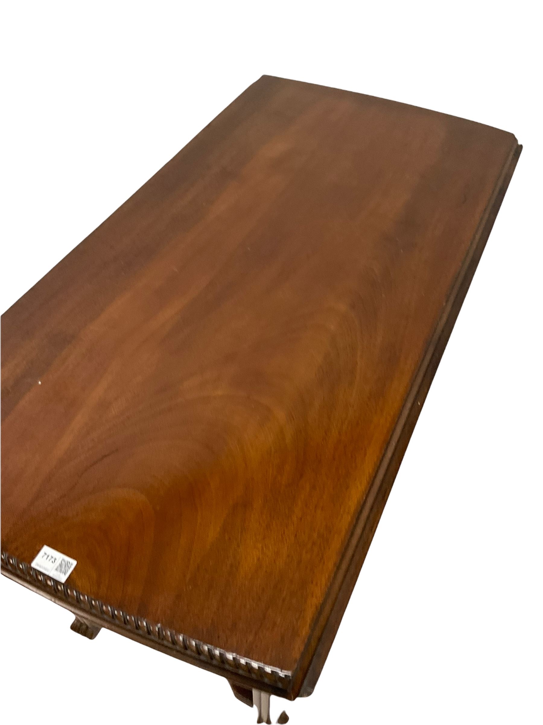 20th century mahogany drop leaf table - Image 2 of 2