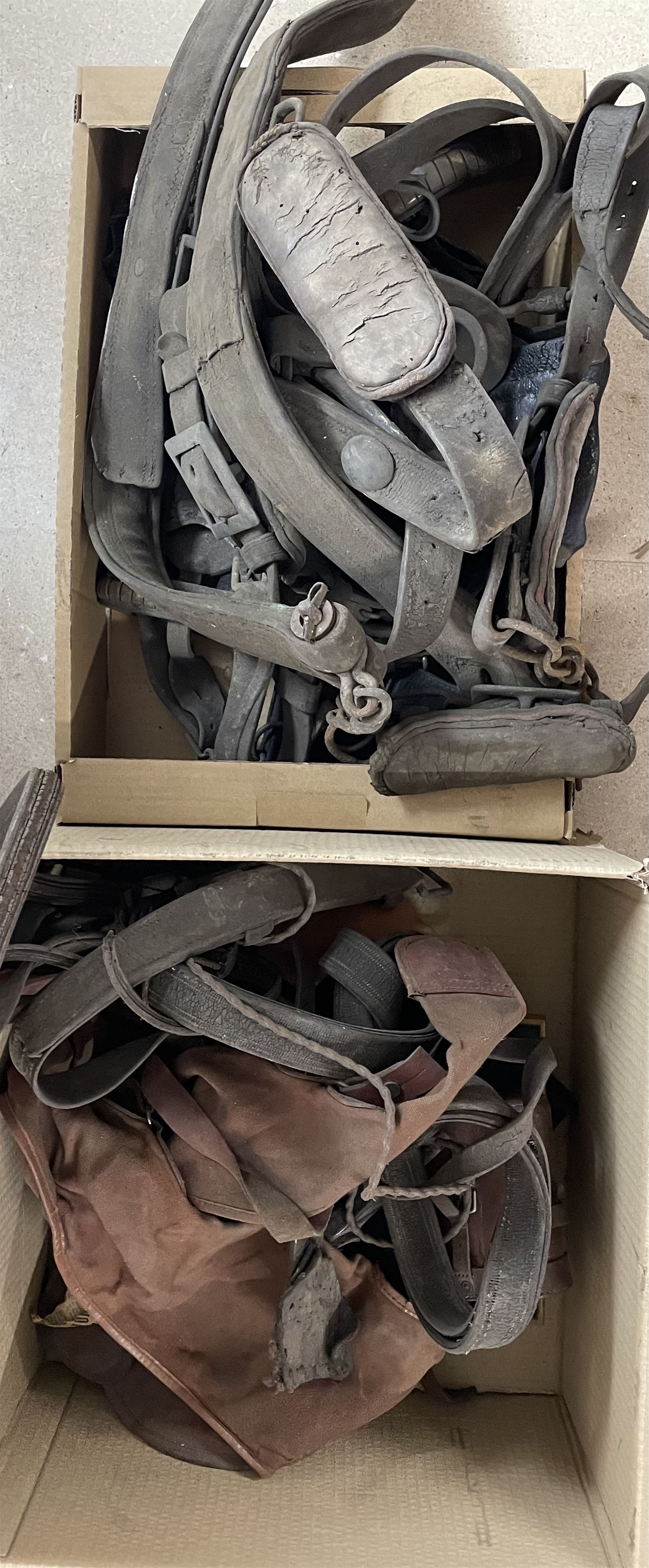 Quantity of leather horse tack and harness and various brasses - Image 2 of 2