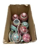 Quantity of Oriental ceramics including ginger jars