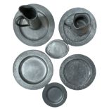 19th century pewter plates