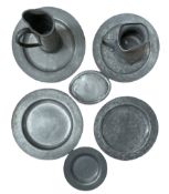 19th century pewter plates