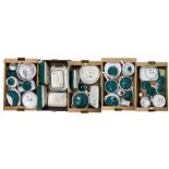 Large quantity of Denby Greenwheat table ware in seven boxes