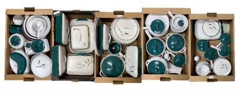 Large quantity of Denby Greenwheat table ware in seven boxes