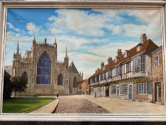 F Chilton (British 20th century): York Minster with Tea Rooms and Landscapes Scenes