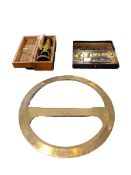 Brass protractor by Halden & Co Manchester