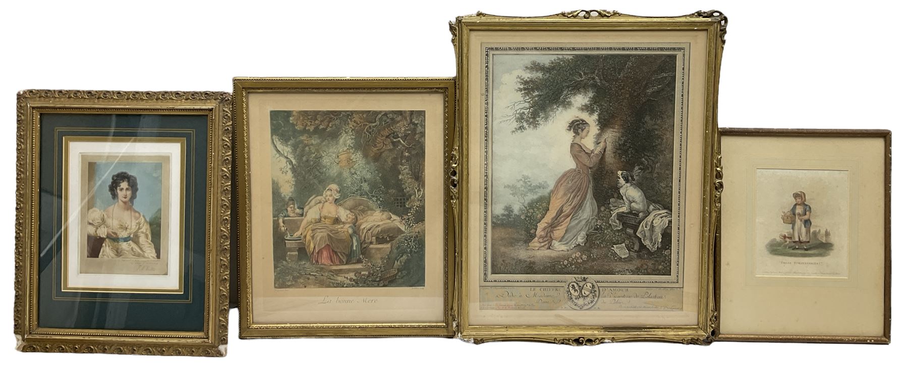 After Jean-Honoré Fragonard (French 1732-1806): 'The Souvenir' and 'La Bonne Mere'