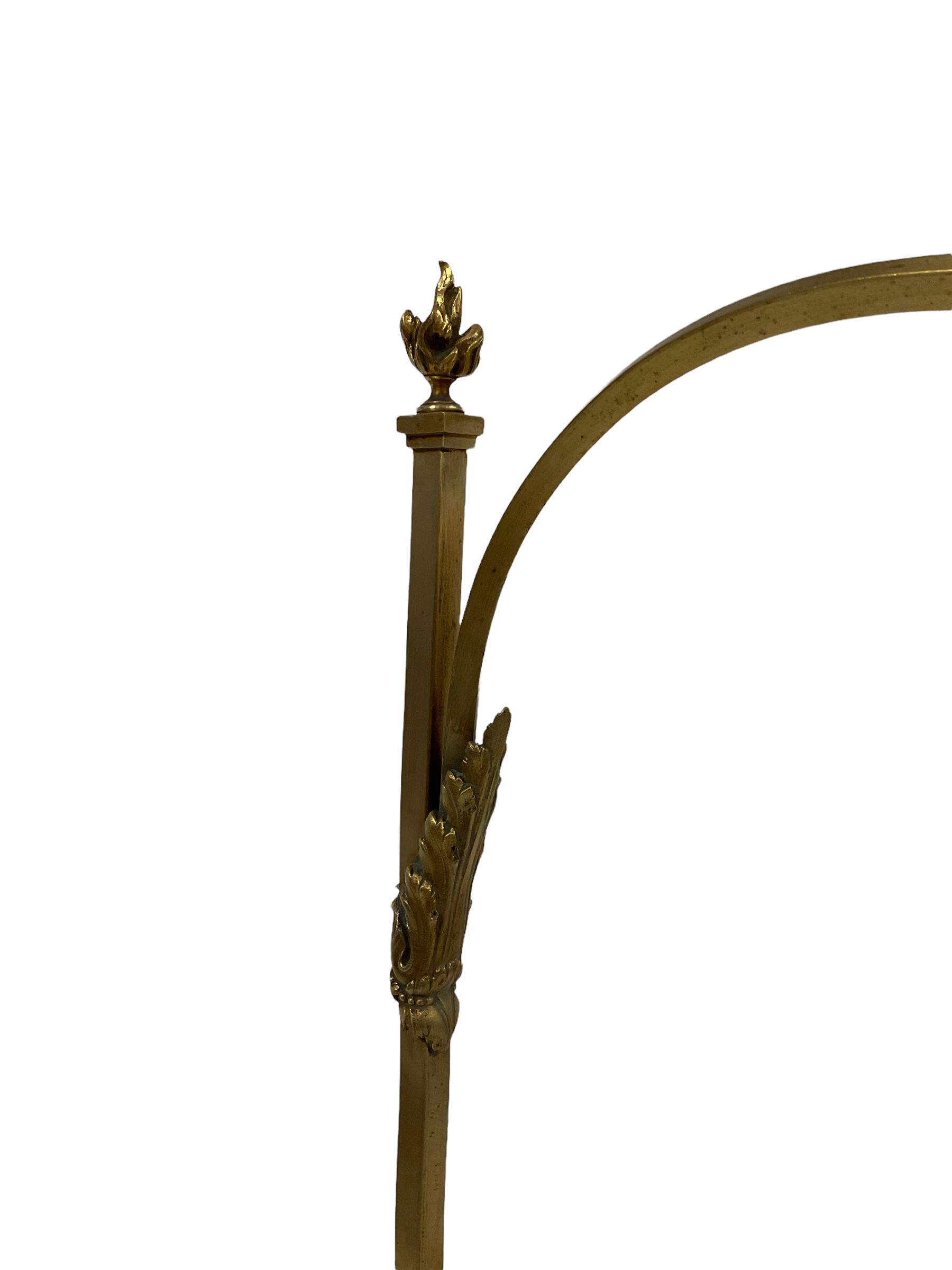 Brass and mahogany lamp - Image 3 of 3