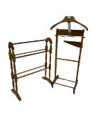Beech clothes stand 'versatile valet' by Corby of Windsor with towel airier
