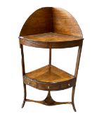 George III mahogany wash stand with one drawer