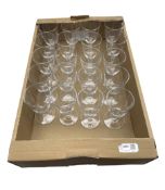 Set of 20 glass goblets