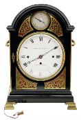 Early 19th century ebonised bracket clock by Desbois & Wheeler of Gray's Inn Passage