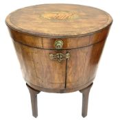 George III mahogany wine cooler or cellarette