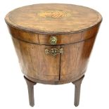 George III mahogany wine cooler or cellarette