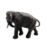 Japanese bronze of an elephant
