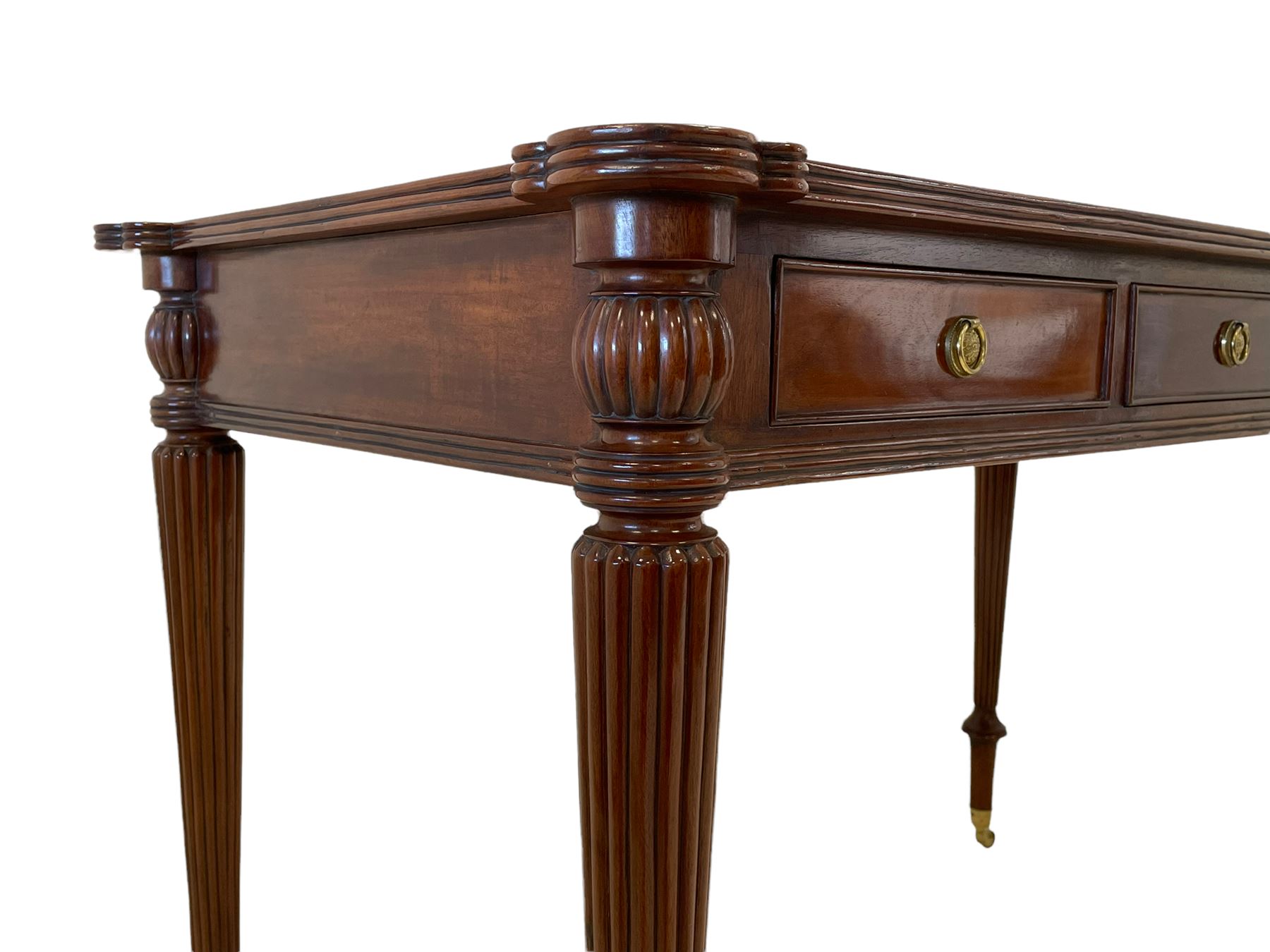 Regency style mahogany writing table - Image 4 of 7