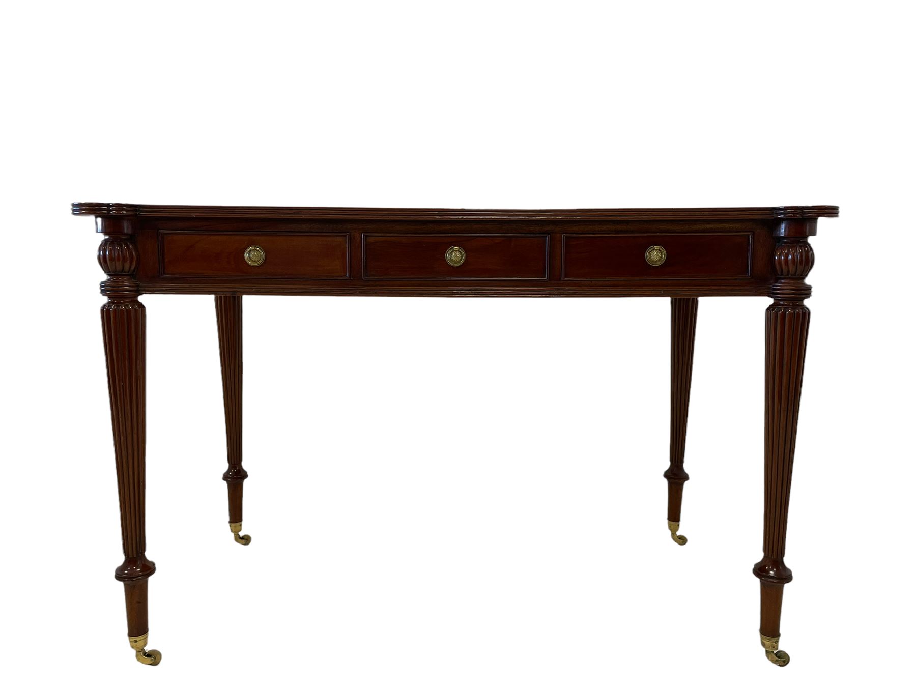 Regency style mahogany writing table - Image 3 of 7