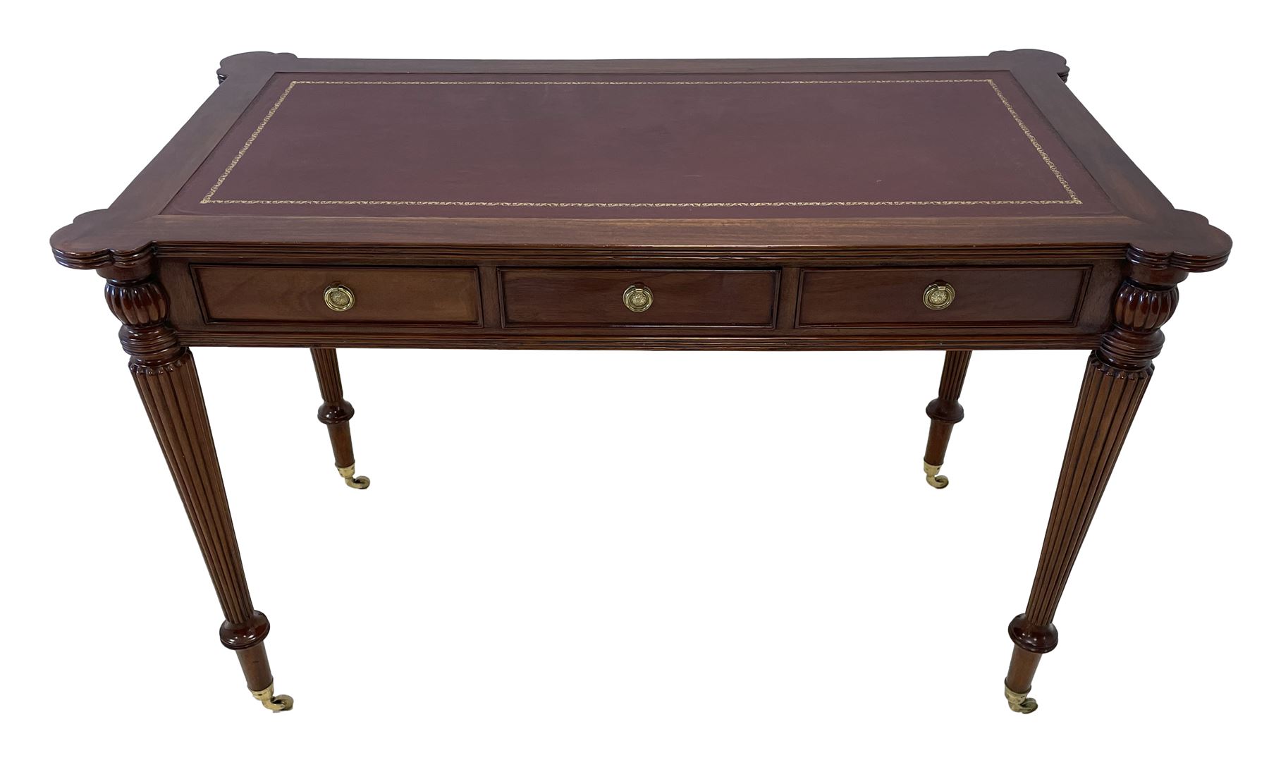 Regency style mahogany writing table