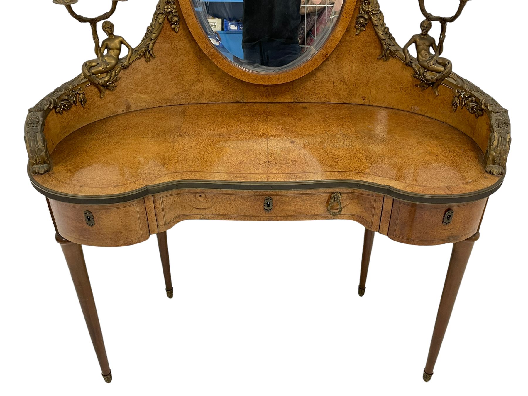 Late 19th century amboyna and ormolu mounted dressing table - Image 3 of 15