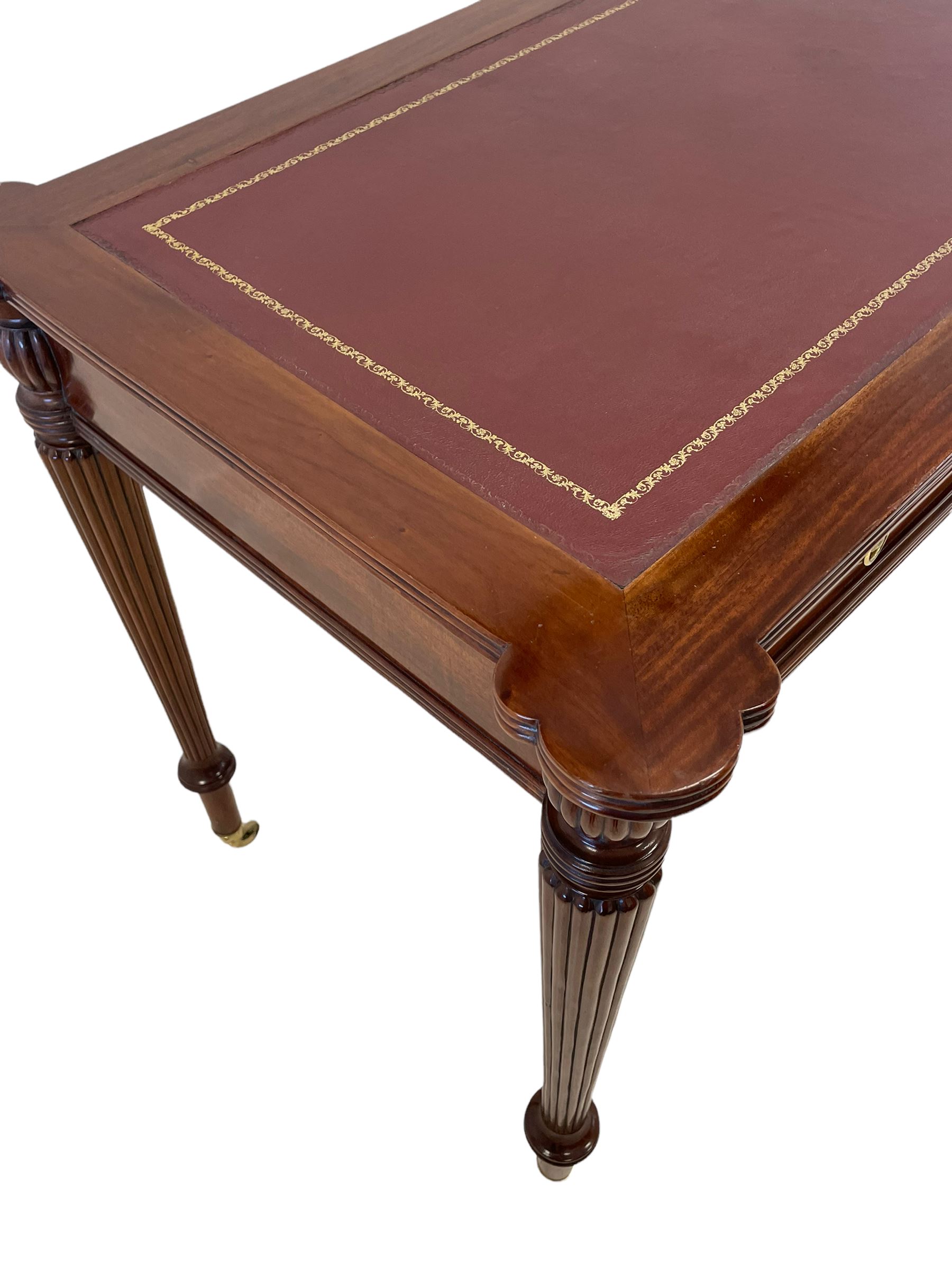 Regency style mahogany writing table - Image 2 of 7