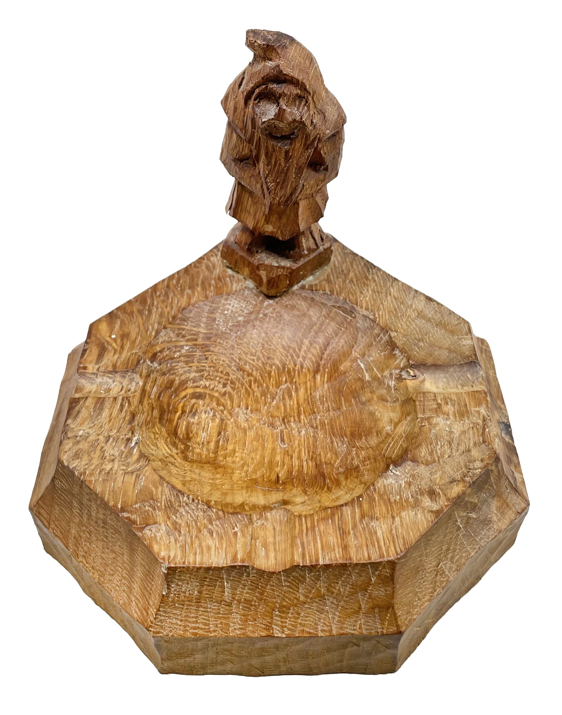 'Gnomeman' oak ashtray
