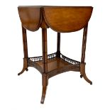 Jas Shoolbred & Co. - late Victorian walnut centre table