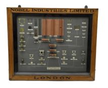 Nobel Industries Ltd London cartridge display board showing the various components and stages of car