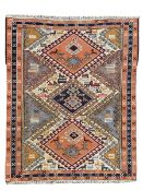 Small flat woven rug or mat