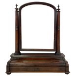 Mid-19th century mahogany toilet mirror