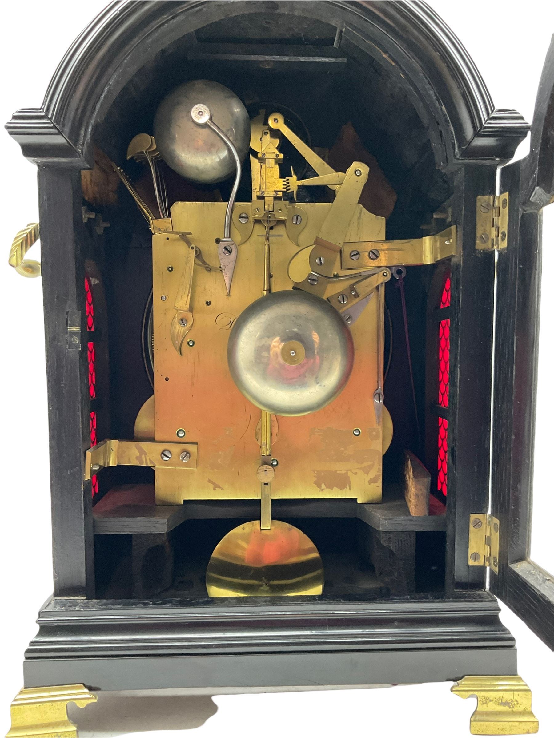 Early 19th century ebonised bracket clock by Desbois & Wheeler of Gray's Inn Passage - Image 5 of 5