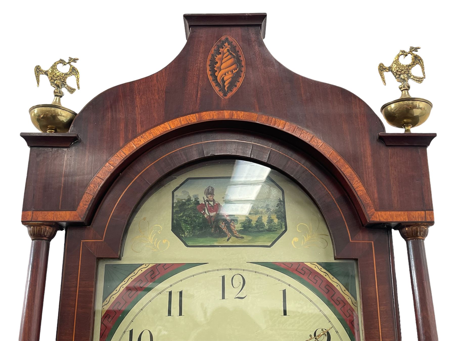 George IV mahogany longcase clock of small proportions by William Dixon of Pickering c1825 - Image 8 of 9