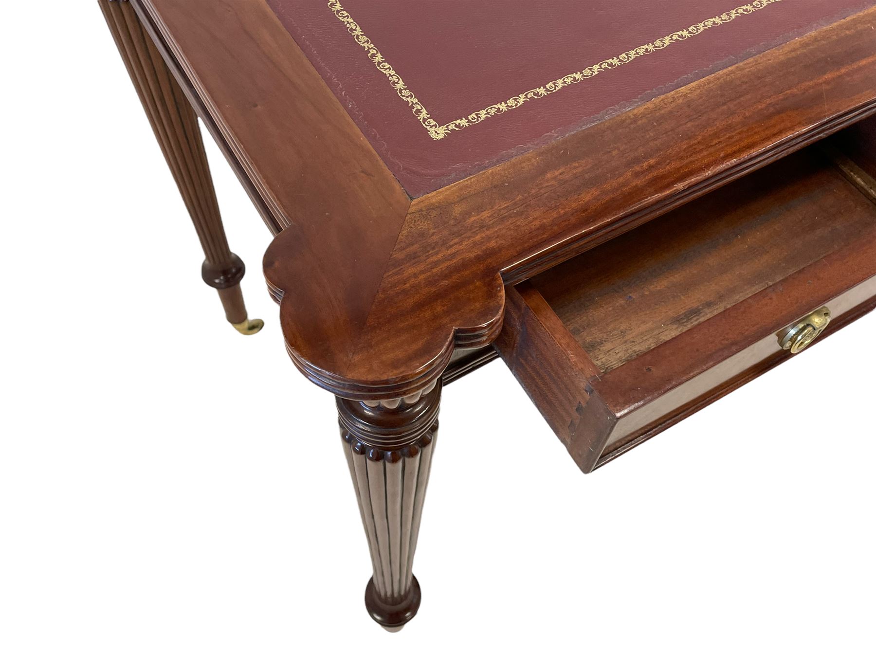 Regency style mahogany writing table - Image 7 of 7