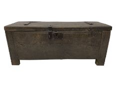 17th century and later plank oak chest